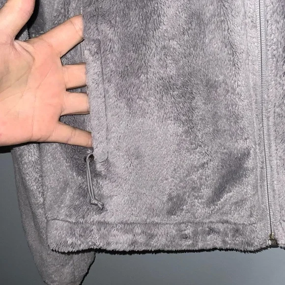 THE NORTH FACE Women's Osito Jacket Gray Zip Up Pockets Sporty SP - Picture 6 of 12